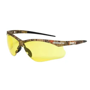 50013 Jackson Safety SG Safety Glasses, Customizable, Anti-Fog|Anti-Scratch