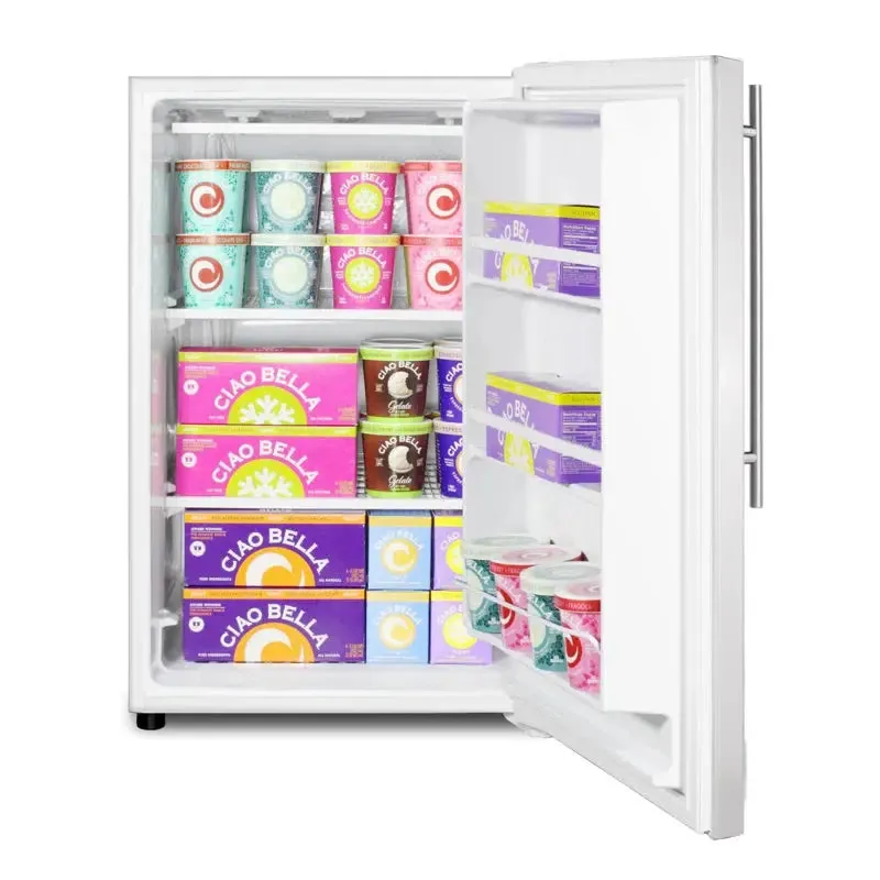 5.04 Cubic Feet Upright Freezer with Adjustable Temperature Controls
