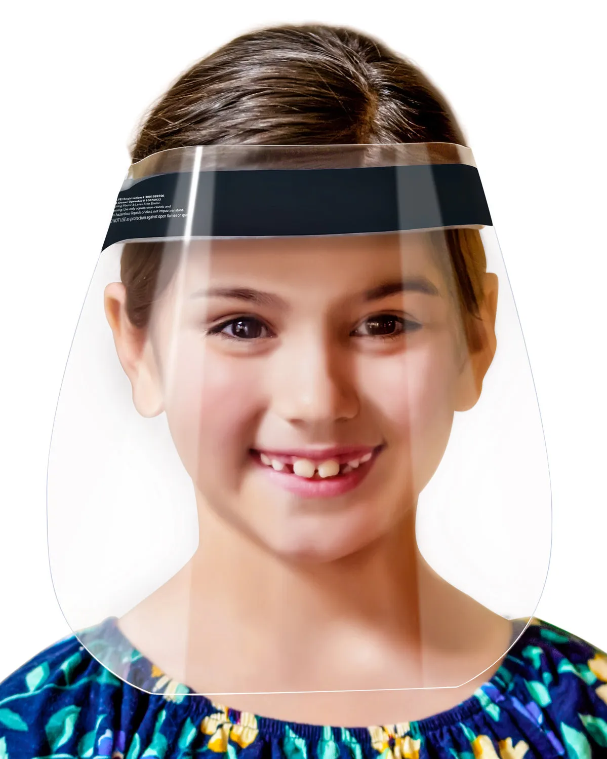 60-Pack Children's Safety Face Shields - Anti-Fog, Anti-Static, Hypoallergenic (Pear Green, 6/Bag, 10/Case, 60 Pieces)