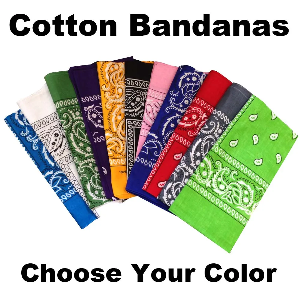 Assorted Dozen Bandanas (Paisley)