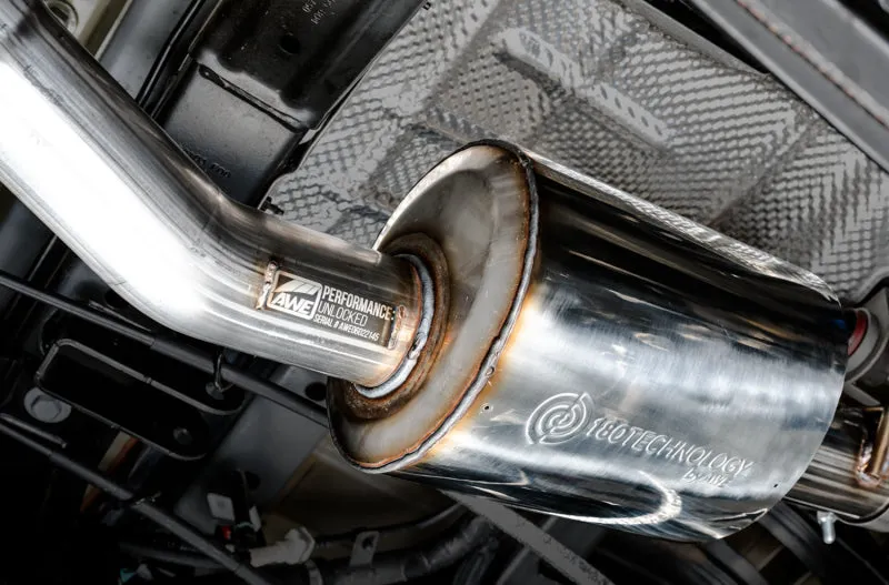 AWE Trail Edition Cat-Back Exhaust (Single Turn-Down Exit): Jeep Gladiator 3.6L V6 2020 - 2024