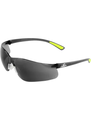 Bass™ Smoke Anti-Fog Lens, Frosted Black Frame Safety Glasses - BH2143AF