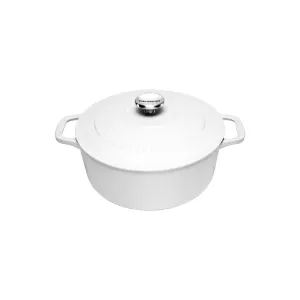 Chasseur Round French Oven Brilliant White 24cm/4l