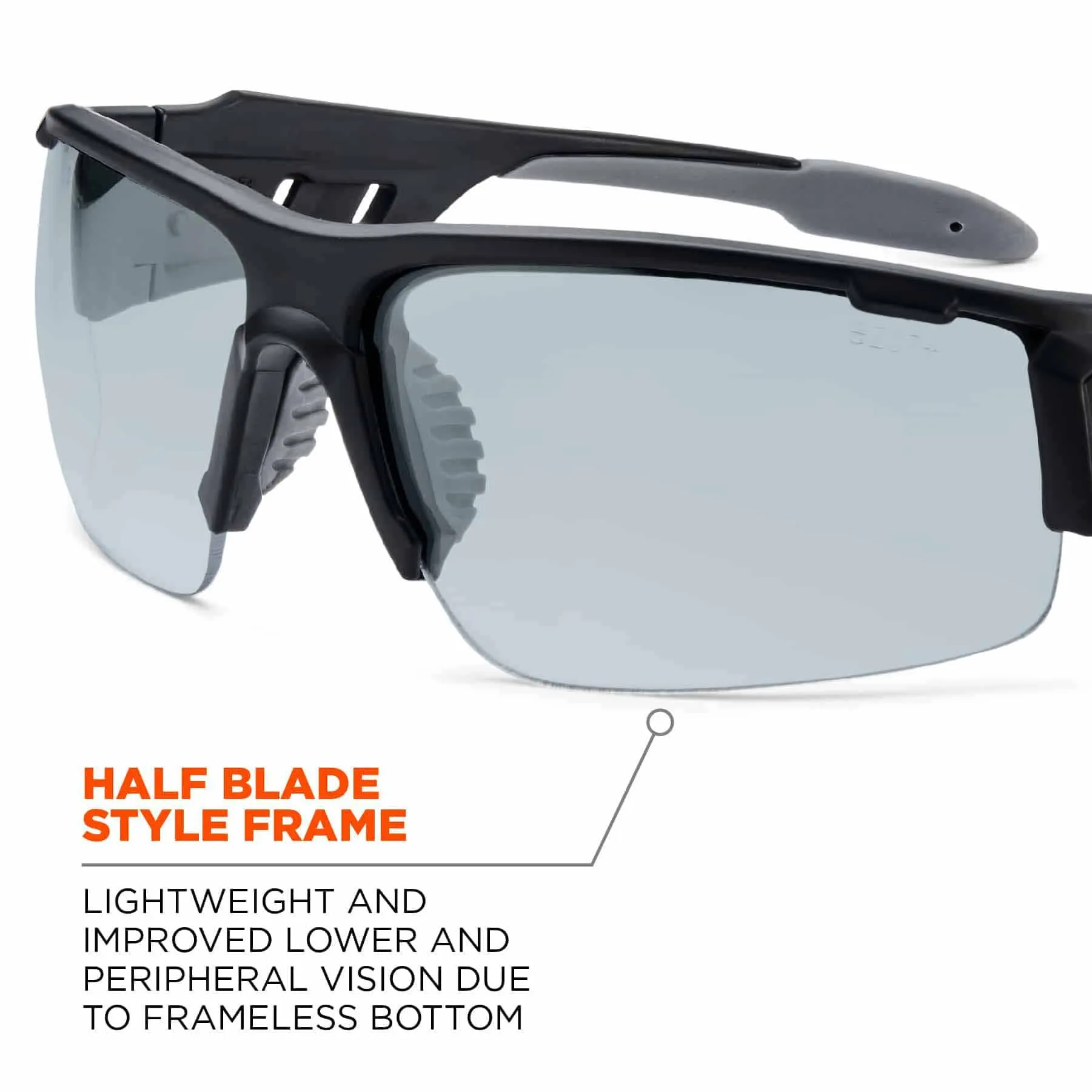 Ergodyne 52480 DAGR In/Outdoor Lens Matte Black Safety Glasses