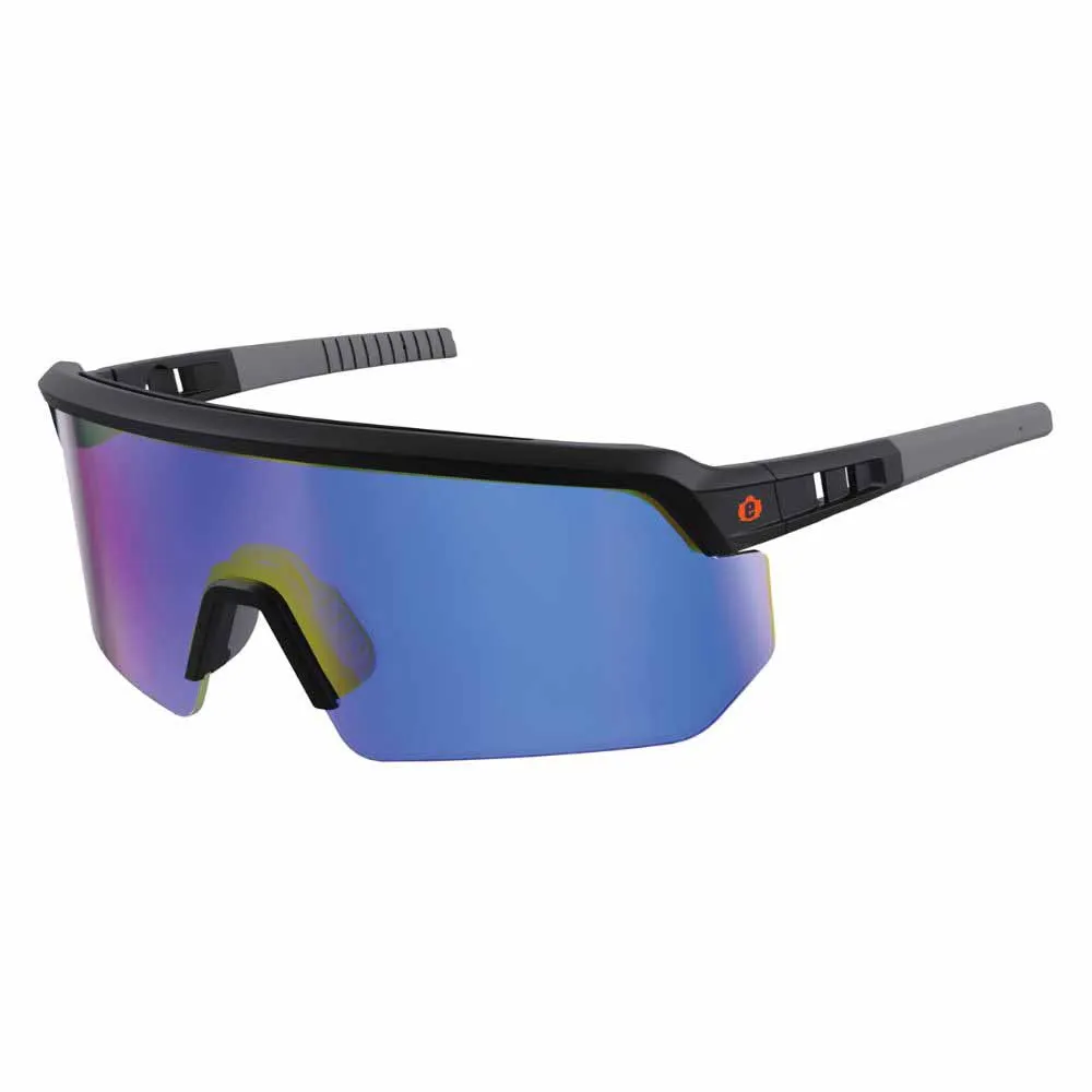 Ergodyne 55008 AEGIR-AFASM Matte Black Frame Blue Mirror Lens Anti Scratch Anti Fog Safety Glasses