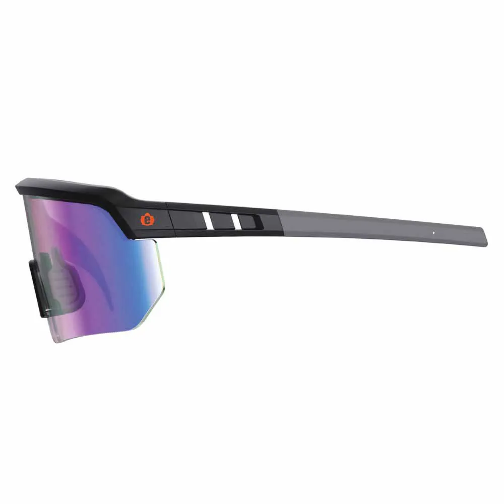 Ergodyne 55008 AEGIR-AFASM Matte Black Frame Blue Mirror Lens Anti Scratch Anti Fog Safety Glasses
