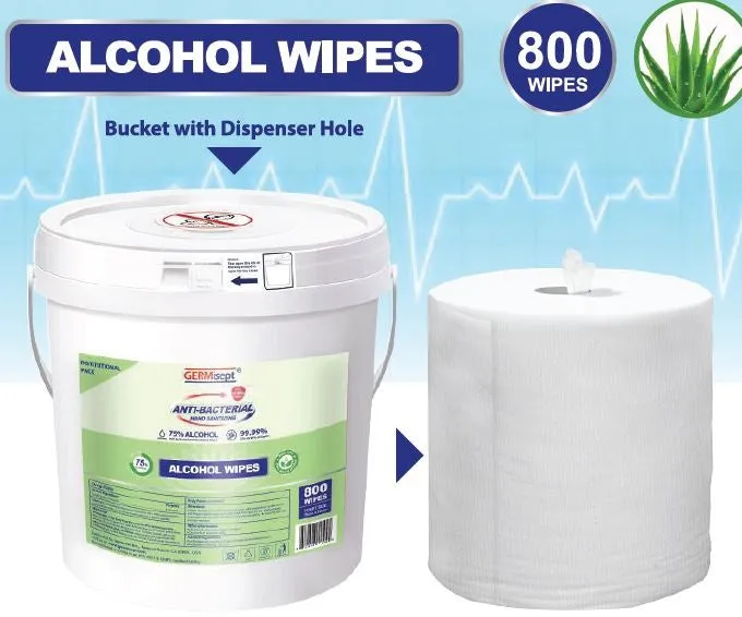 GERMisept Antibacterial Alcohol Wipes Buckets #G01500