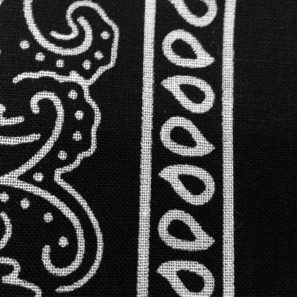 Grey Bandana - Dozen (Paisley)