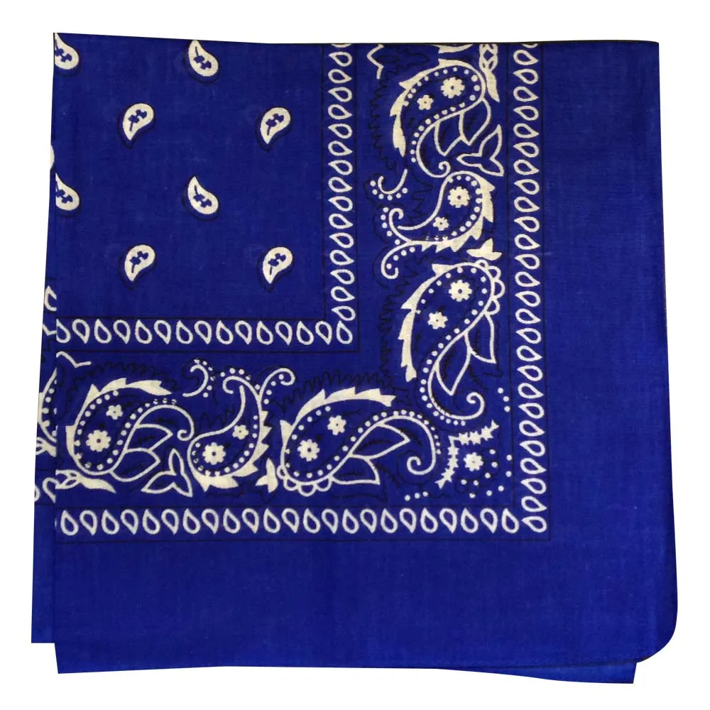 Grey Bandana - Dozen (Paisley)