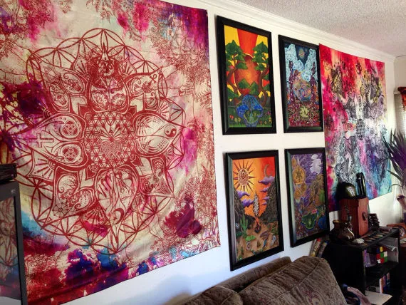 Jellyfishes Garden Tapestry