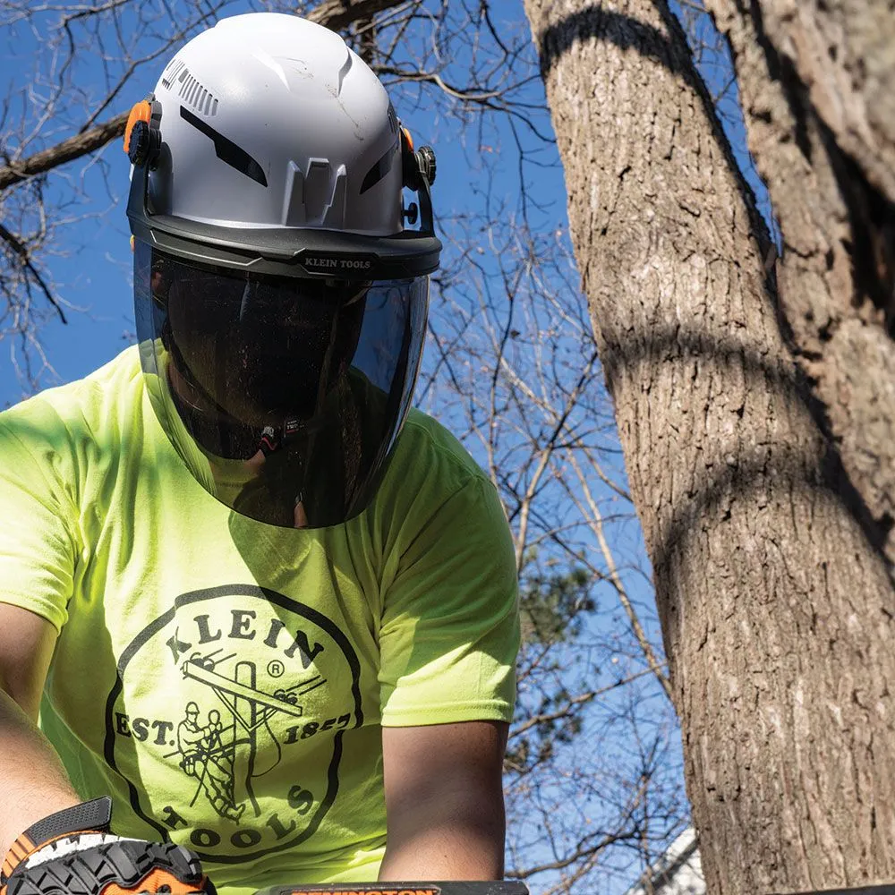 Klein 60473 Face Shield, Safety Helmet and Cap-Style Hard Hat, Gray Tint