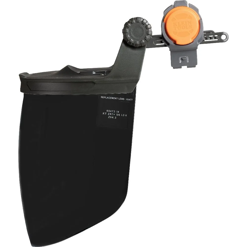 Klein 60473 Face Shield, Safety Helmet and Cap-Style Hard Hat, Gray Tint
