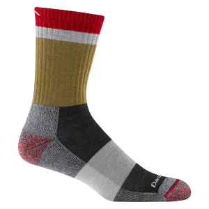 Men's Heady Stripe Micro Crew Lightweight with Cushion Sock - Ash