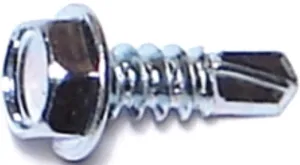 Midwest Fastener 10275 Screw, #8 Thread, 1/2 in L, Hex, Socket Drive, Self-Drilling Point, Steel, Zinc :CD: QUANTITY: 1