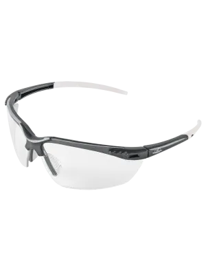 Mojarra® Clear Anti-Fog Lens, Shiny Pearl Gray Frame Safety Glasses - BH1191AF