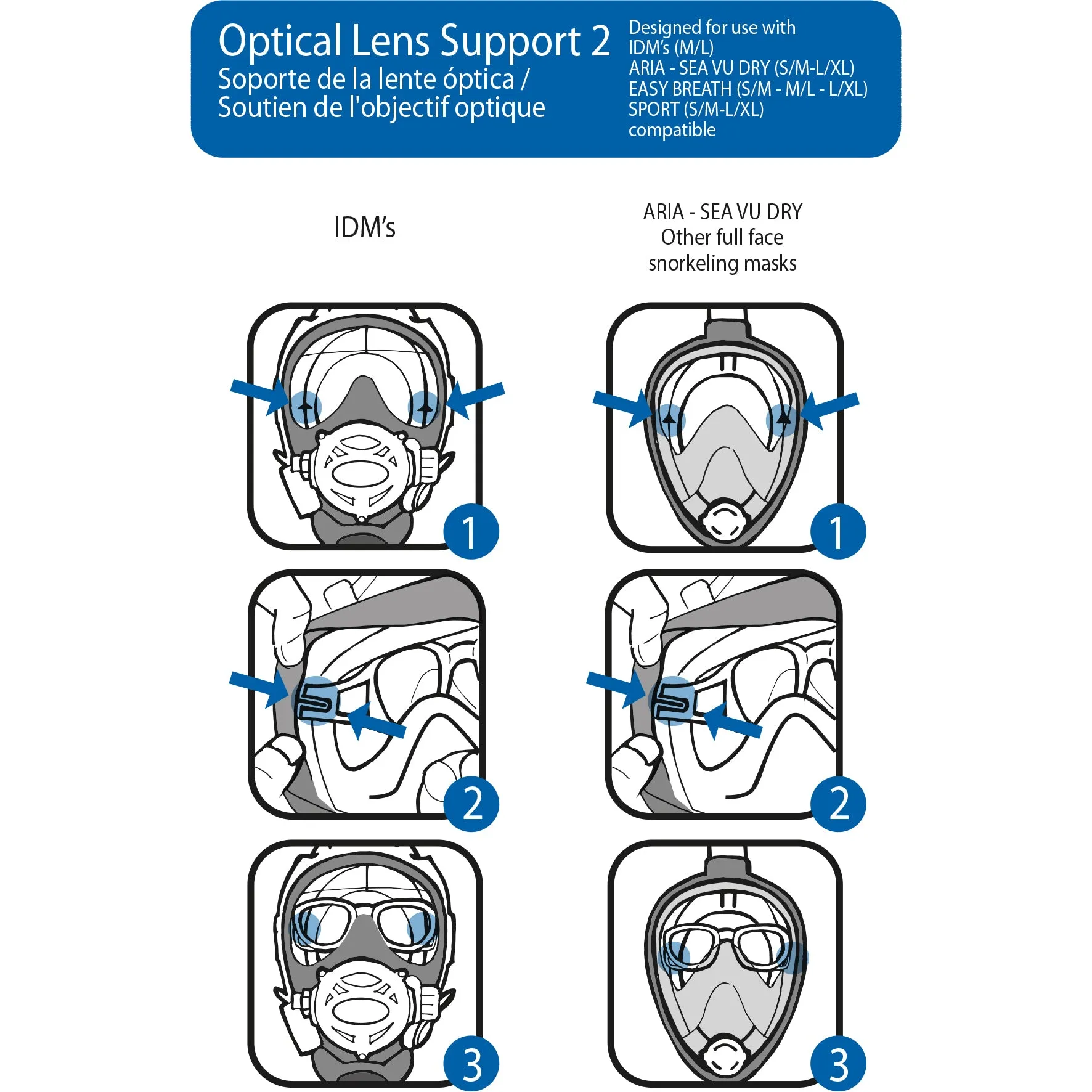 Ocean Reef Optical Lens Support 2.0 Black
