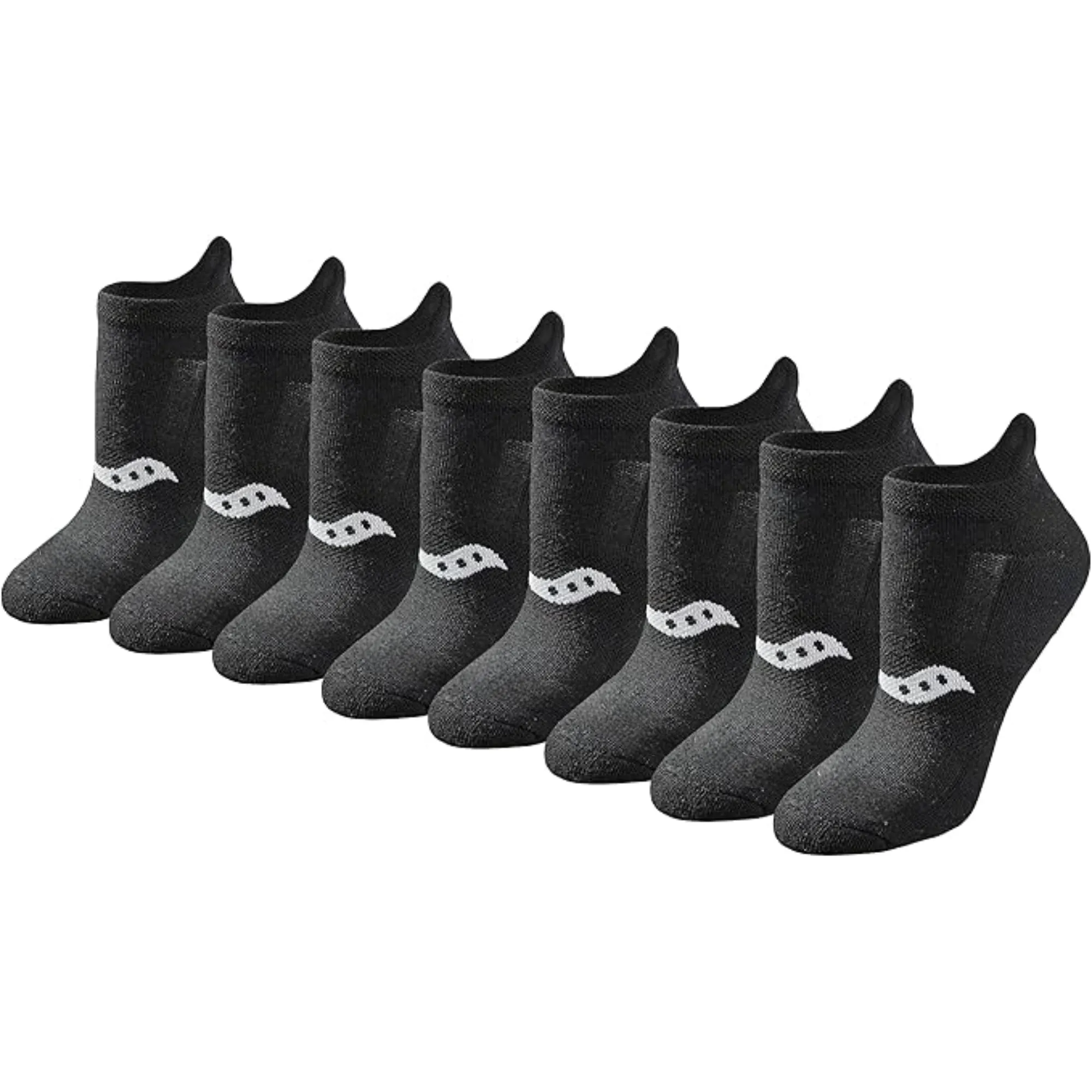 Pack Of 8 Athletic Low Cut Cushioned Socks
