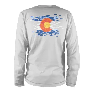 RepYourWater Colorado Flag Performance Long Sleeved Tee