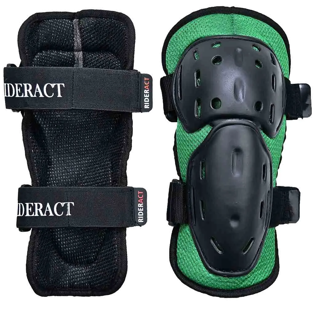 RIDERACT® Adult’s Elbow Protectors SafeMode-v1 Green Motorcycle Armors