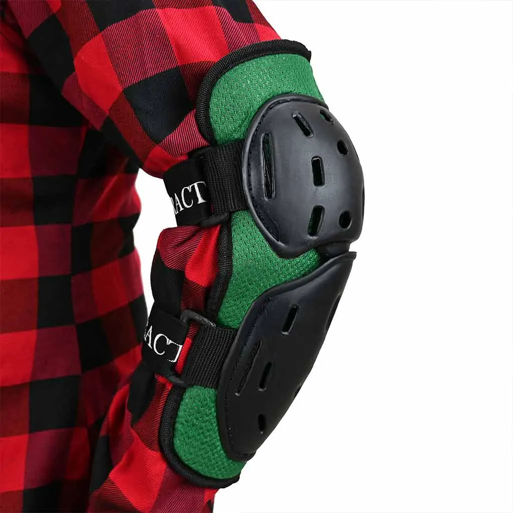 RIDERACT® Adult’s Elbow Protectors SafeMode-v1 Green Motorcycle Armors