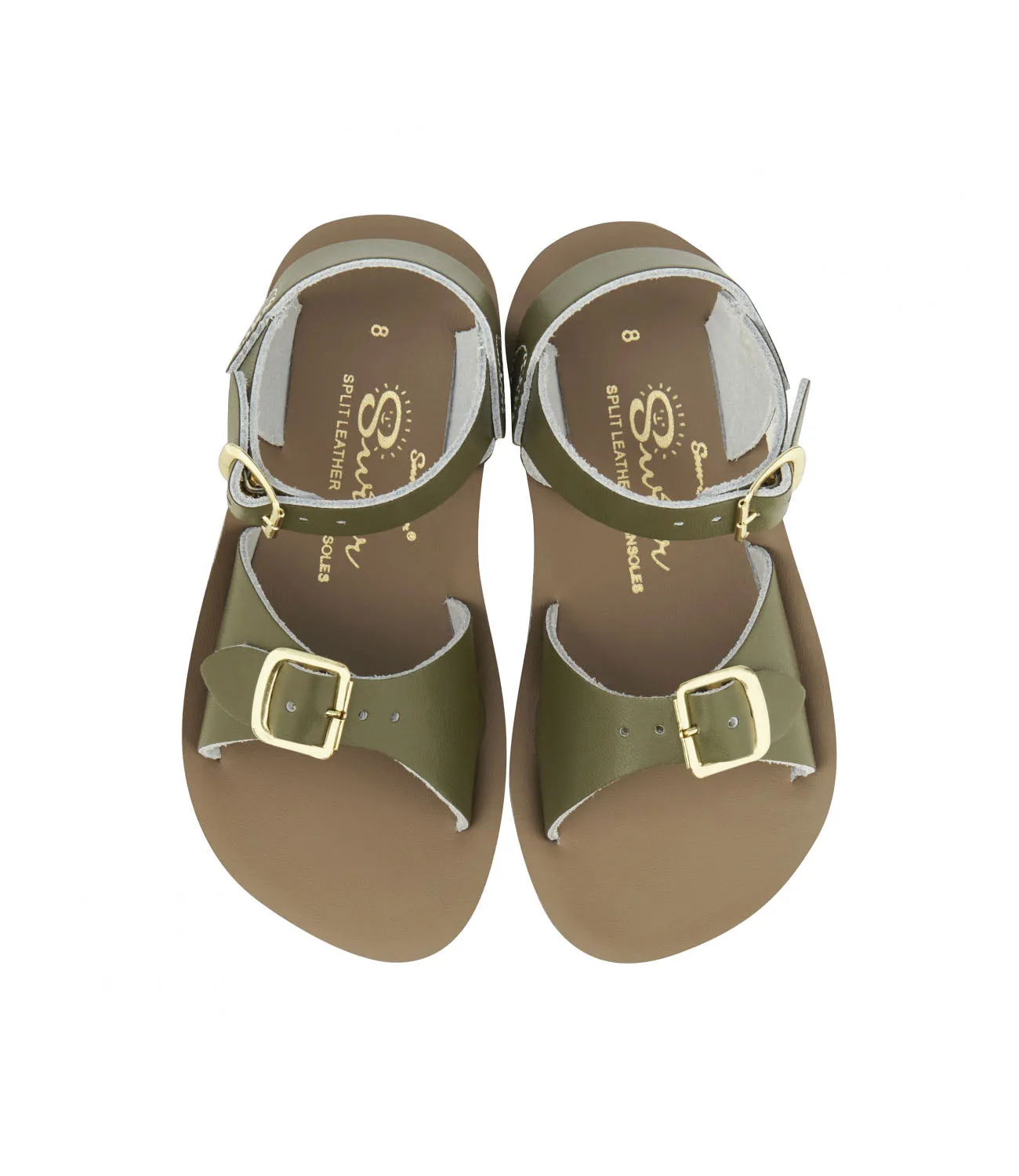 Salt-water sandals surfer olive
