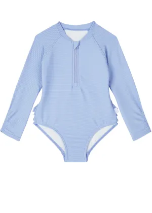 Seafolly sunsuits - plain cornflower blue