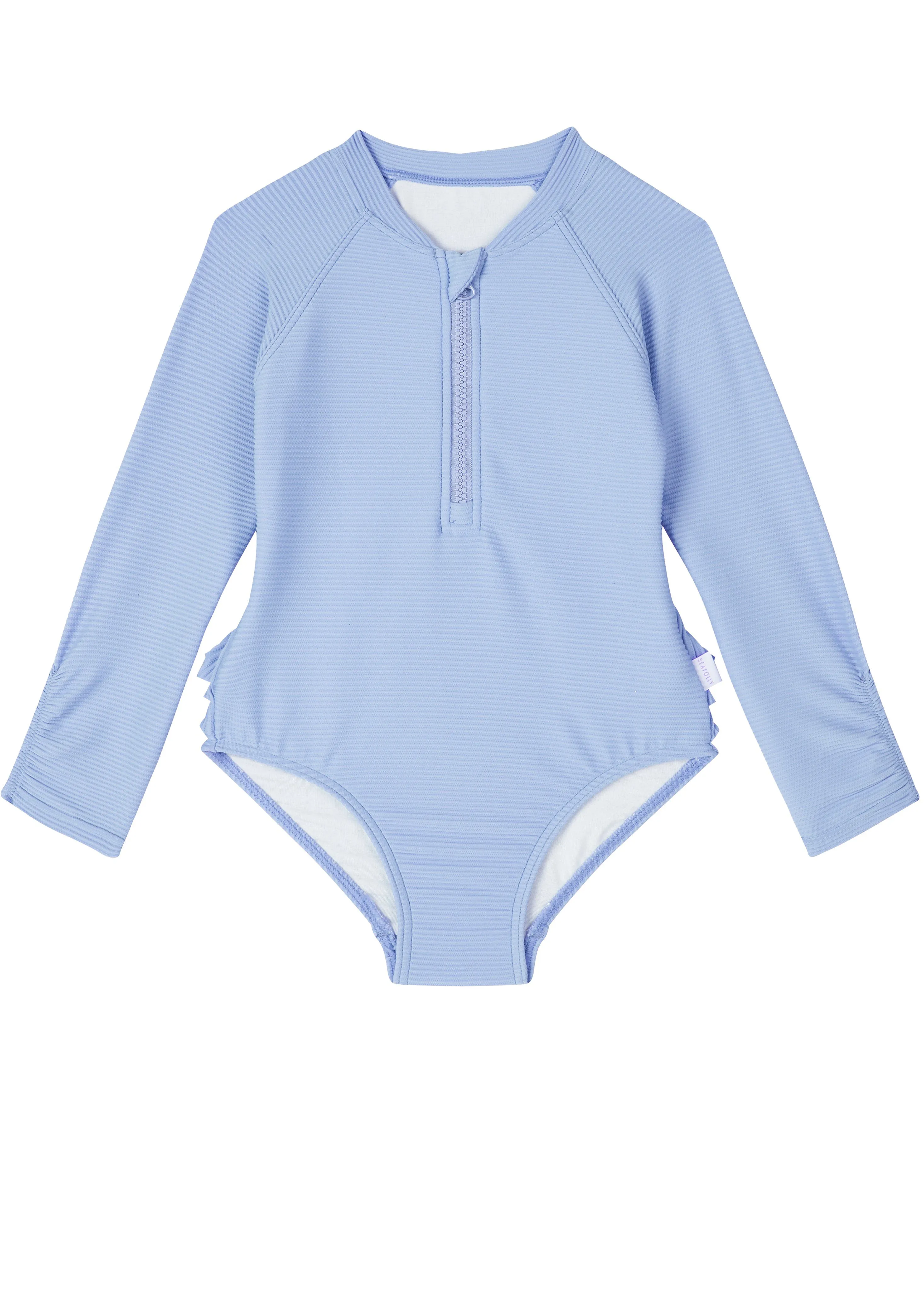 Seafolly sunsuits - plain cornflower blue