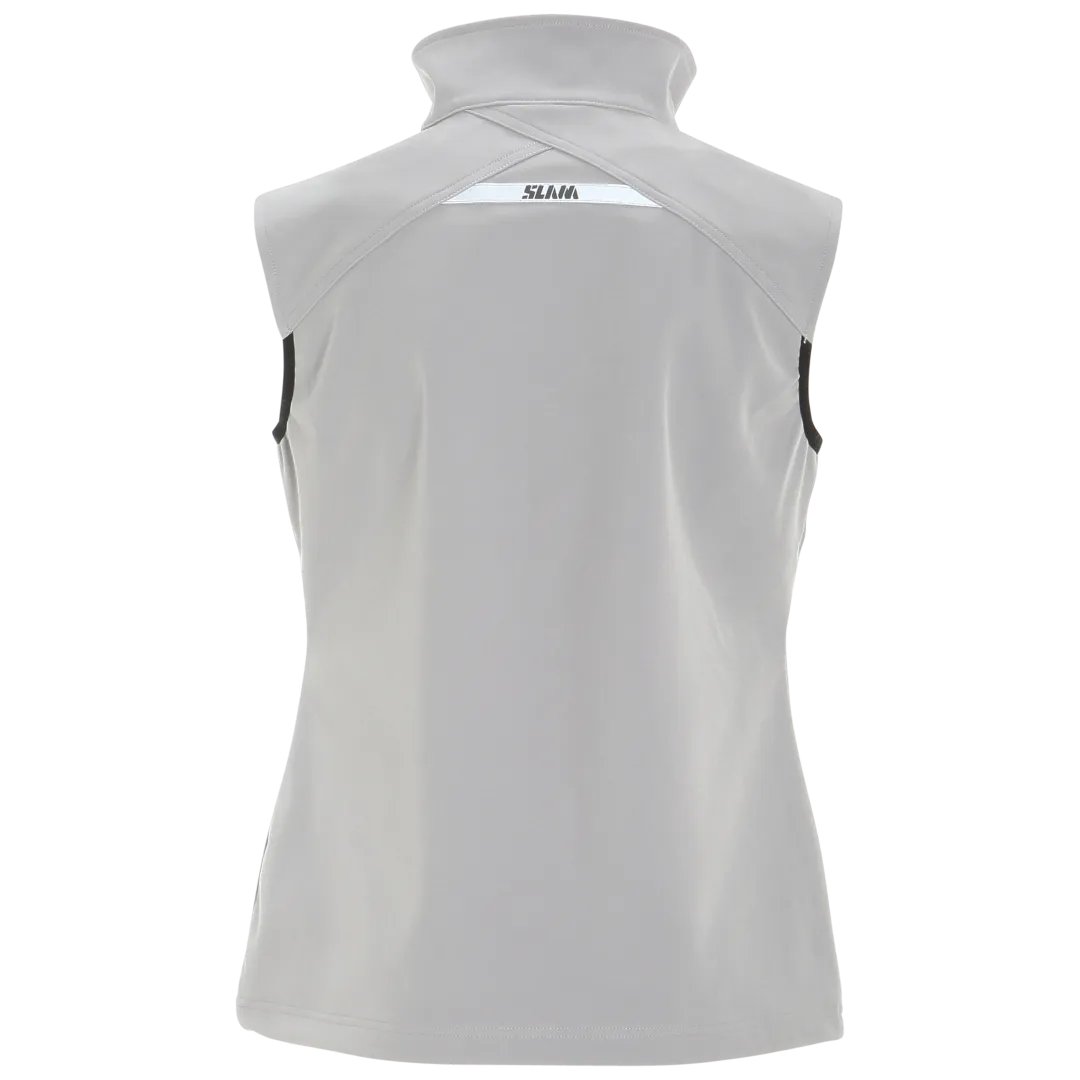 Slam Womens Active Softshell Vest Aluminum