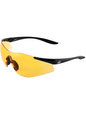 Snipefish® Orange Anti-Fog Lens, Matte Black Frame Safety Glasses - BH7615AF