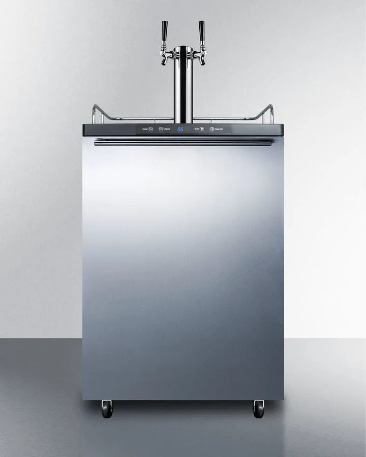 Summit 24" Wide Kegerator - SBC635M7SSHHTWIN