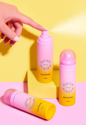 The Quick Screen Set Finishing Spray with Blue Light Defence