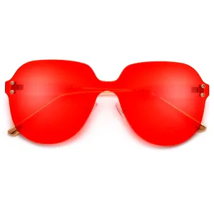 Thick Bold Oversize Full Coverage Shields