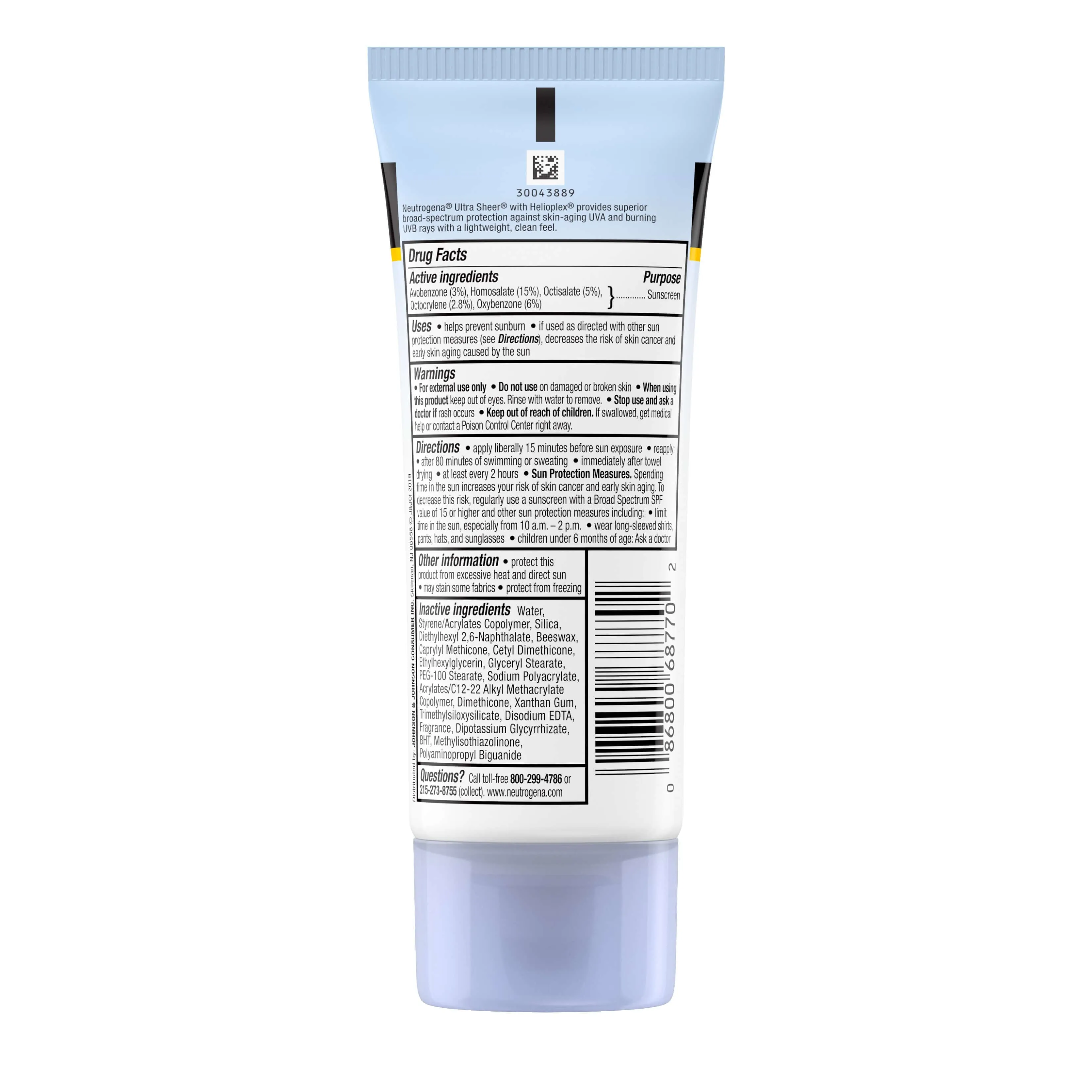 Ultra Sheer Dry-Touch Sunscreen Broad Spectrum SPF  70